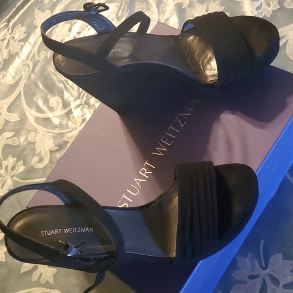 Stuart Weitzman Shoes - Black suede shoes